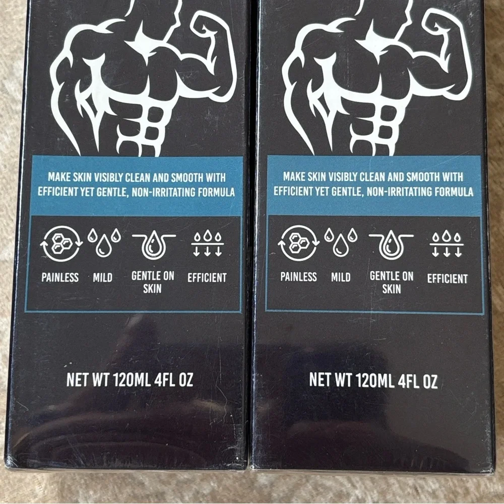Brand New Set of 3 Men's Hair Removal Cream Chest Legs Intimate Area Depilatory